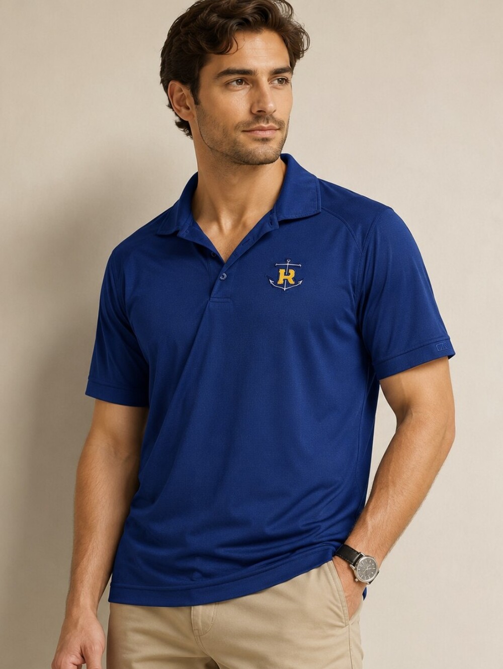 Cutter & Buck Royal Blue Golf Polo with Embroidered Crest #22
